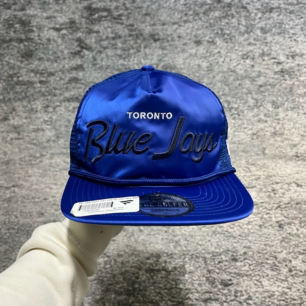 NWT New Era The Golfer Toronto Blue Jays Rope Script Snapback Hat MLB Adjustable